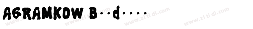 AGRAMKOW Bold字体转换